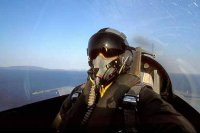 A bord d'un Falcon F-16