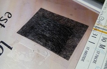 Coupon de tissu carbone