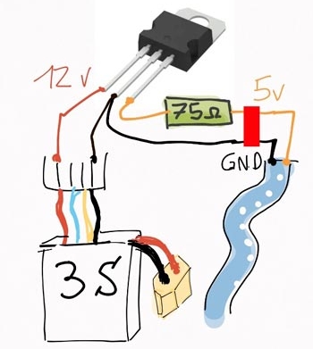 Circuit moteur et LED linéaires